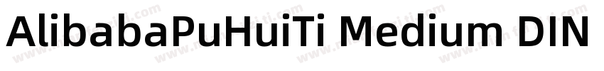 AlibabaPuHuiTi Medium DIN Bold字体转换